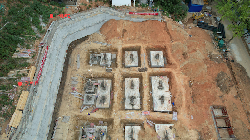 華容一中宿舍樓高邊坡監(jiān)測